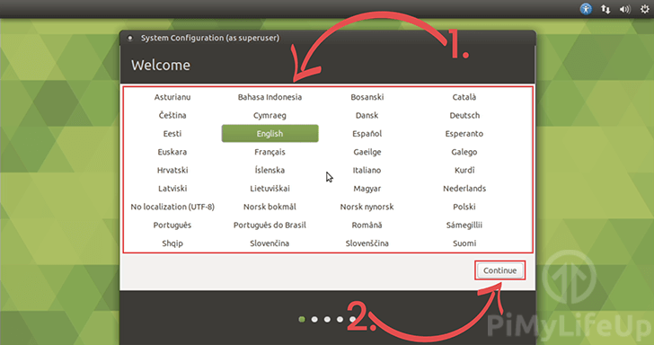 Ubuntu Mate Language Selection