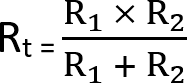 Two Differing Resistors in Parallel Equation