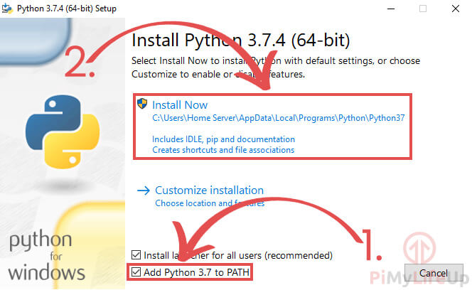 Python for Windows Install Now