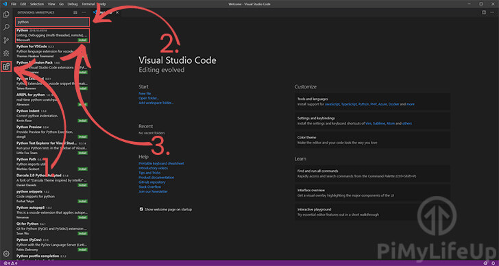 visual studio code python extension