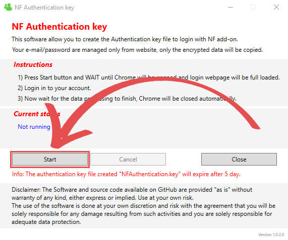 Windows Generate Netflix Authentication Key