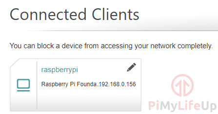 Raspberry Pi IP Address on the router
