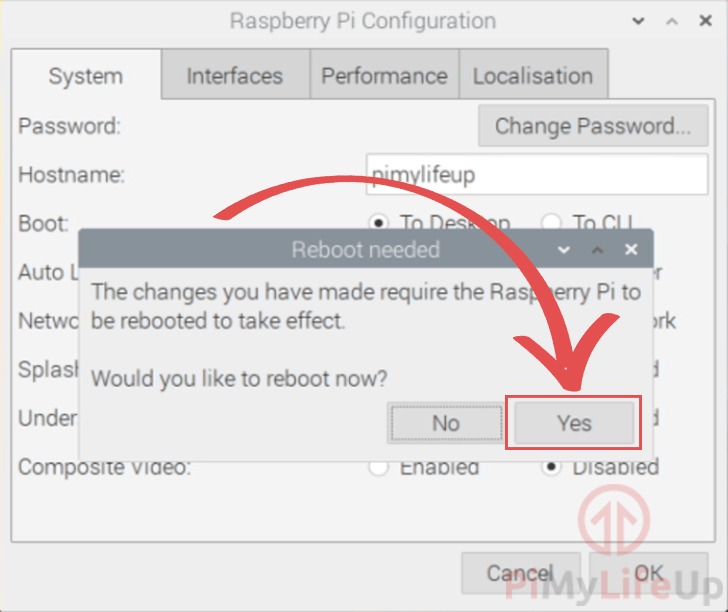 Raspbian Desktop Changed Hostname Please Restart