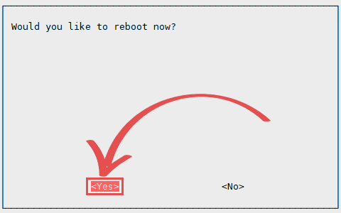 Raspi config restart now to change hostname