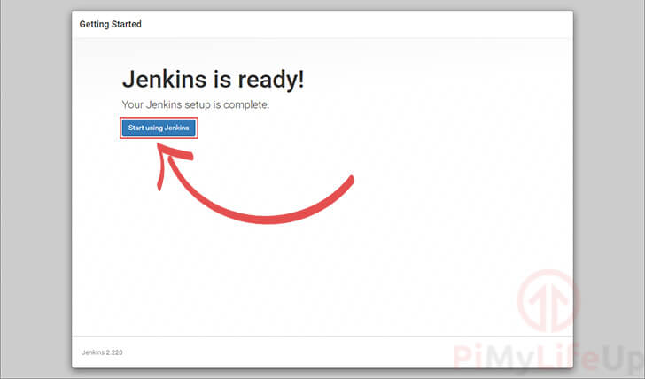 Jenkins is now ready