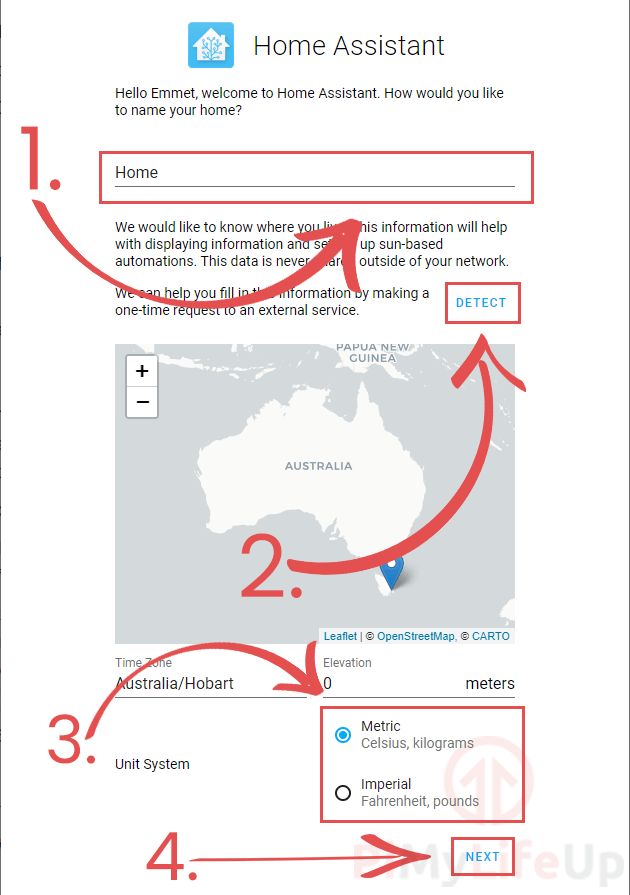 Set Up Initial Home Data