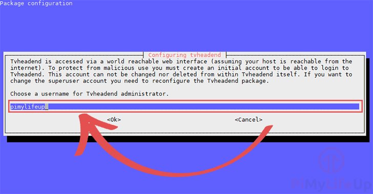 Raspberry Pi Tvheadend Administrator Username