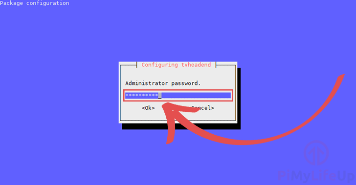 Set Password for Tvheadend