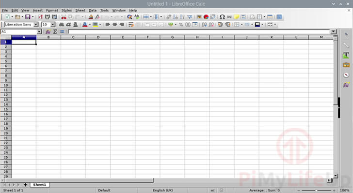 LibreOffice Calc Running on Raspbian