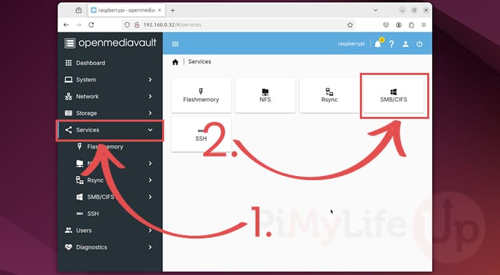 Find SMB Options in OpenMediaVault