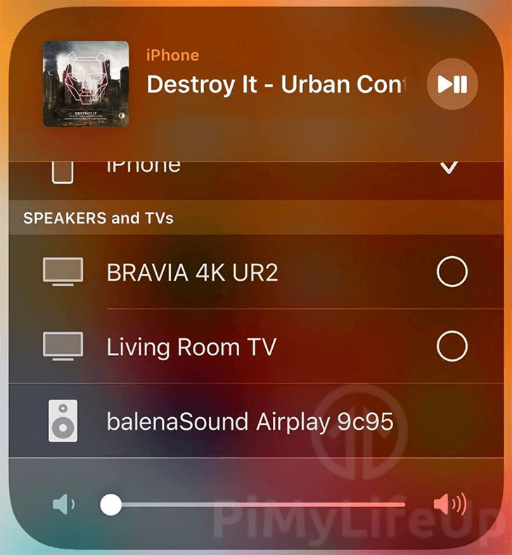 Raspberry Pi BalenaSound Showing on AirPlay