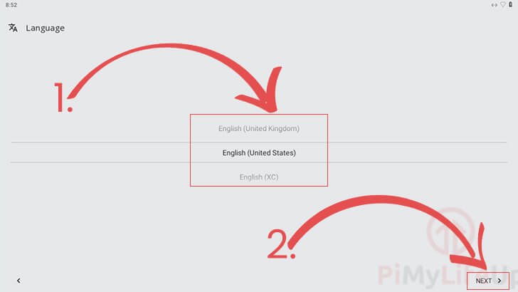 Select Language for Android on your Raspberry Pi