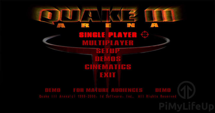 Quake 3 Arena Main Menu