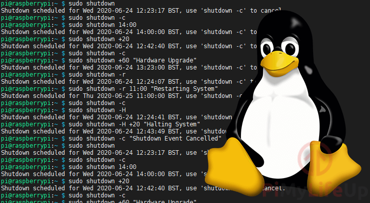 Using the shutdown Command in Linux Pi My Life Up