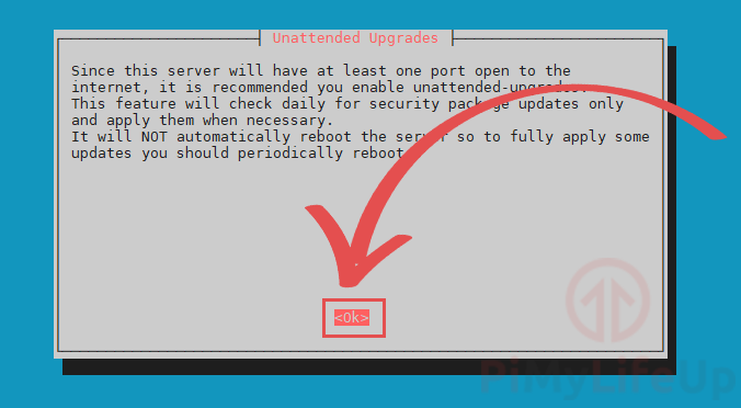 PiVPN Warning about enabling Unattended Upgrades