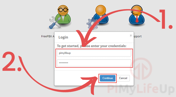 Login to Asterisk web manage on Raspberry Pi