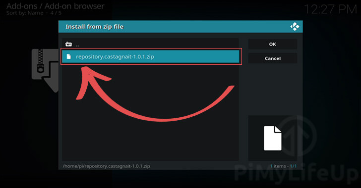 Select Castagnait Repository zip