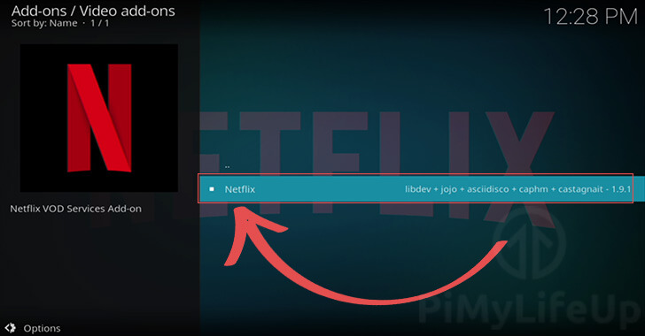 Choose Netflix Addon