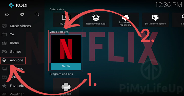 Opening the Netflix app