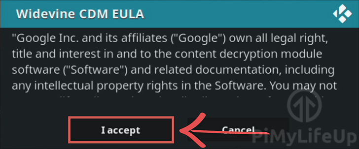 Accept ChromeOS and Widevine EULA
