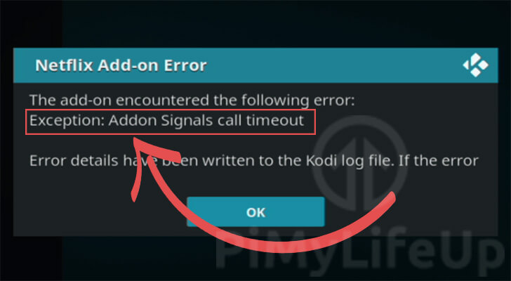 Addon Signals Timeout Error