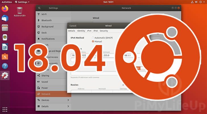 Ubuntu 18.04 Static IP Address