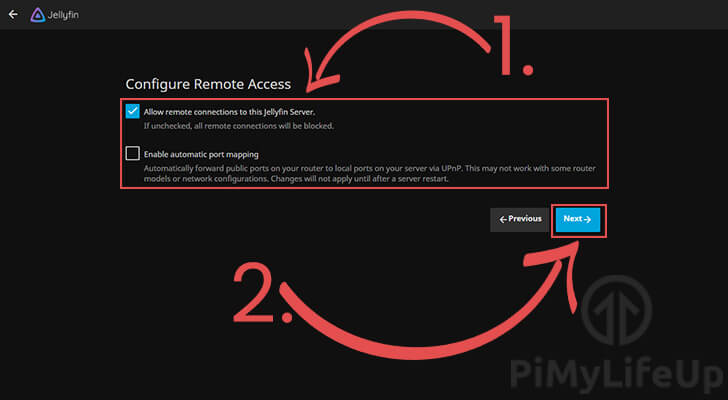 Configure Remote Access to your Raspberry Pi Jellyfin server
