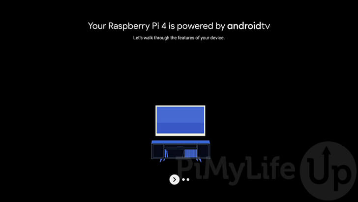 Raspberry Pi Android TV Welcome Screen