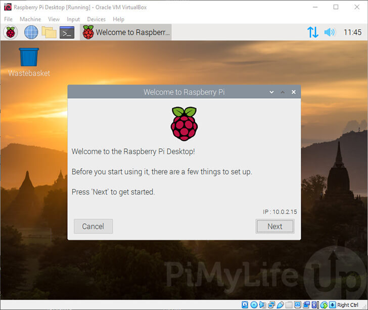 Raspberry Pi Desktop OS Installed to VM