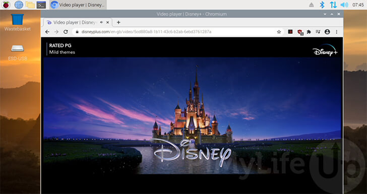 Disney Plus Running on the Raspberry Pi