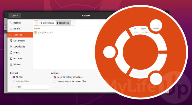 ubuntu unzip