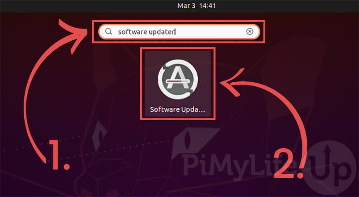 Search for Ubuntu Software Updater