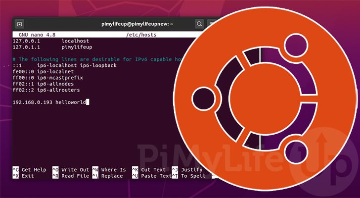 ubuntu edit hosts file