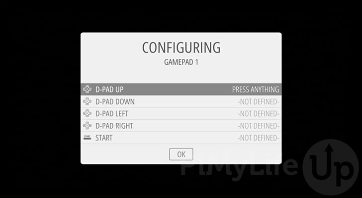 Configure gamepad controls