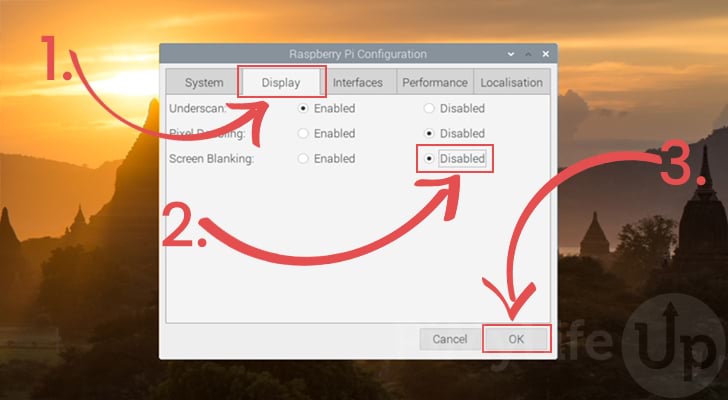 Disable Screen Blanking on the Raspberry Pi