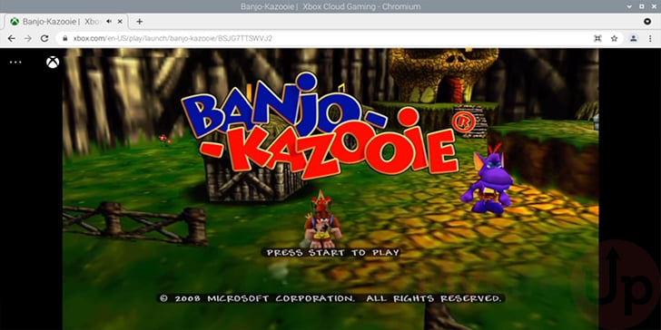 Banjo Kazooie Streaming to Raspberry Pi from Xbox