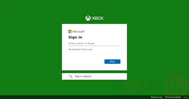 Sign-in to Xbox Account
