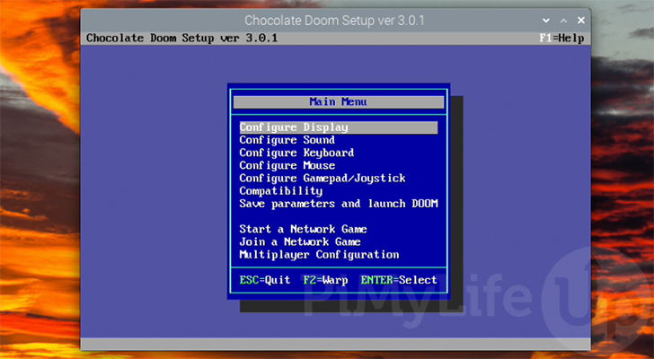 Chocolate DOOM Configuration Menu