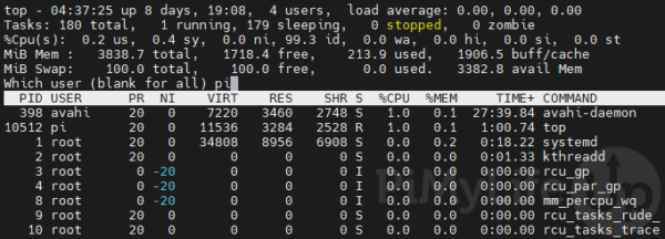 Using the top Command on Linux - Pi My Life Up