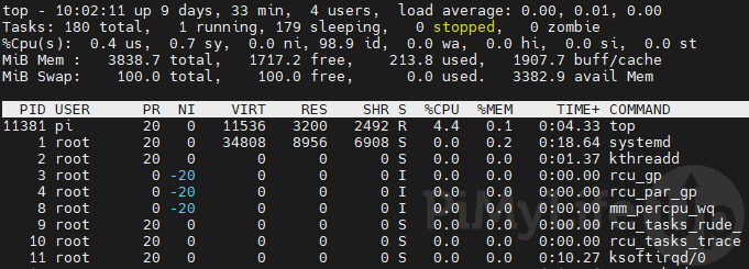 Sort Processes by CPU Usage