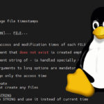 touch command on Linux
