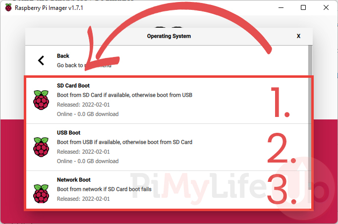 Select Variant Bootloader Variant