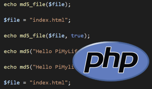 Generating an MD5 hash in PHP Thumbnail