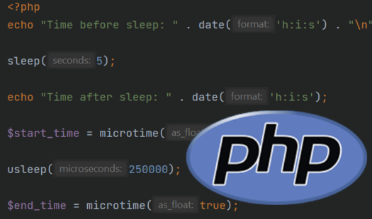 Pausing a Script in PHP using sleep or usleep Thumbnail