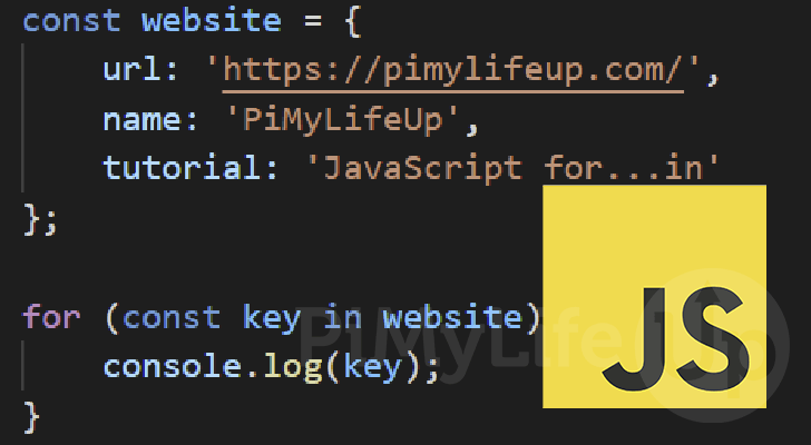 Writing a for...in Loop in JavaScript - Pi My Life Up