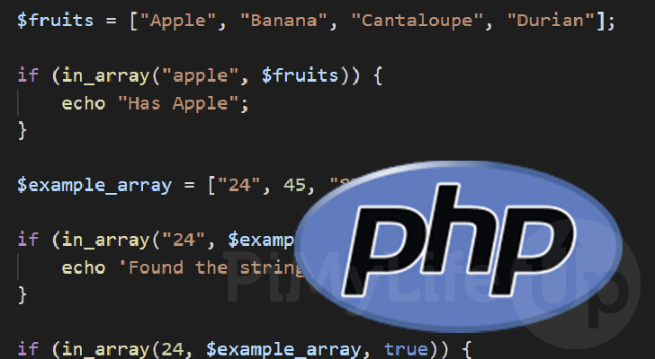 How to use the PHP in_array() Function - Pi My Life Up