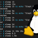 sleep command on Linux