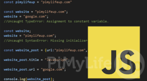 Declaring a Variable with const in JavaScript - Pi My Life Up