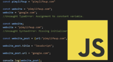 JavaScript const variable keyword