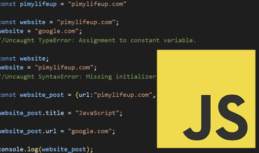 Declaring a Variable with const in JavaScript Thumbnail